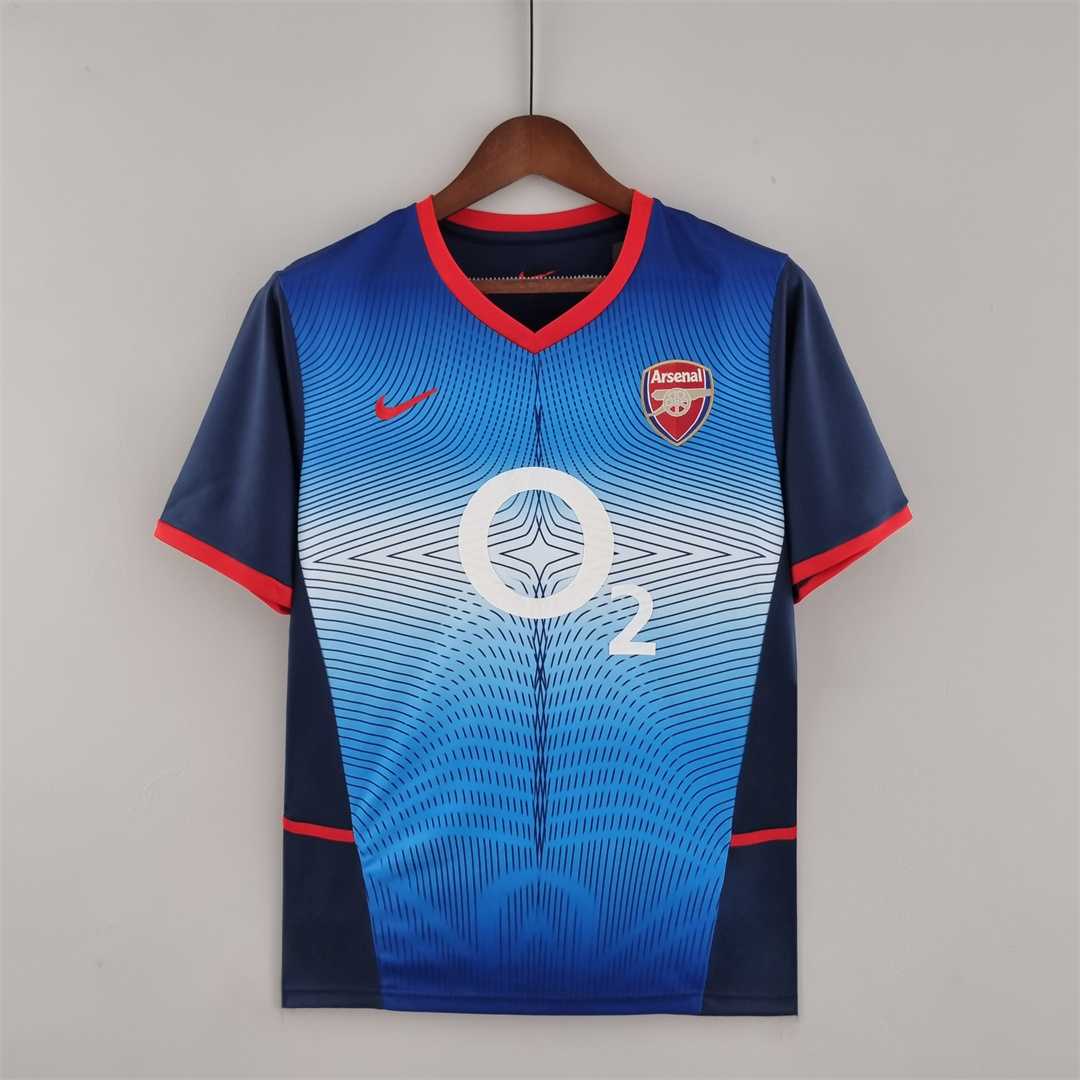 AAA Quality Arsenal 02/03 Away Blue Soccer Jersey